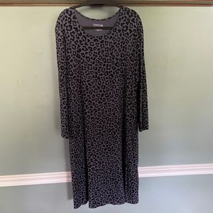 Time & Tru Cheetah Swing Dress